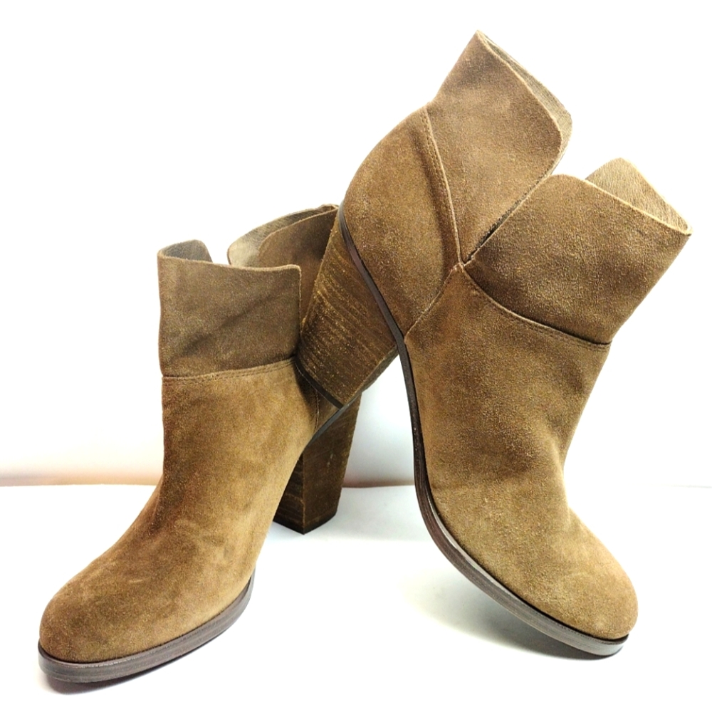 Vince Camuto Von Helyn Bootie l Brown l Leather Ankle Boot l Size 9 M